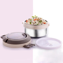 Ganesh Tiara 400ml Stainless Steel Insulated Lunch Box Leakproof Lid & Folding Spoon