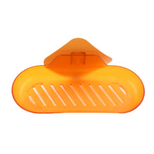 Wall Mounted Plastic Soap Dish Holder with Self Adhesive Tray for Bathroom