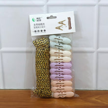 Clothes Drying Rope with Multipurpose Cloth Clips (1 Set)