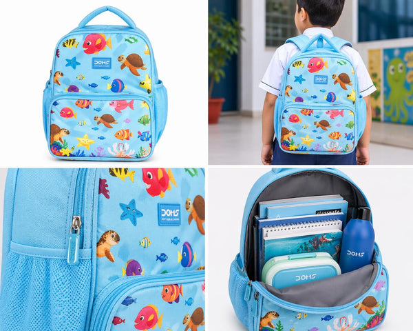 DOMS X AQUA School Bag