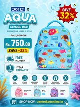 DOMS X AQUA School Bag