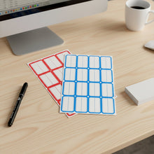 Multipurpose Writable Label Stickers (5 Sheets Set)