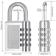 Heavy-Duty 4-Digit Resettable Combination Padlock (1 Pc)